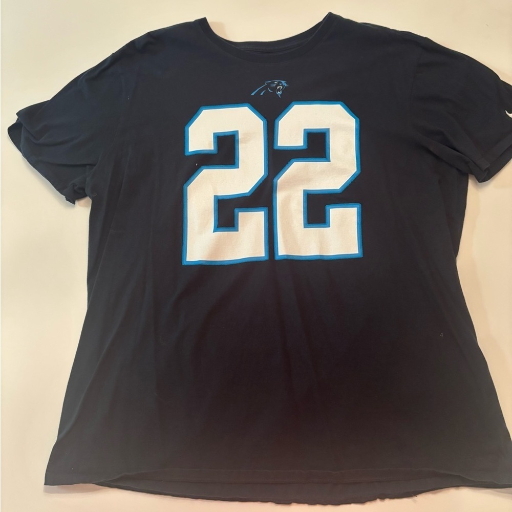 Nike Carolina Panthers Christian McCaffrey #22 Tee XXL Black